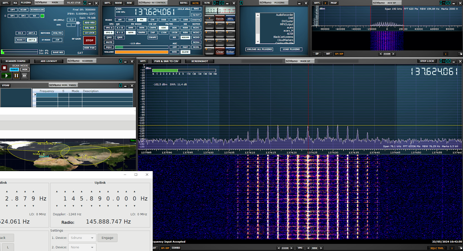 Ground station Control screen